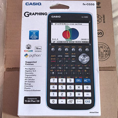 Casio fx-CG50 Graphing Calculator Color Display Python Handheld Battery