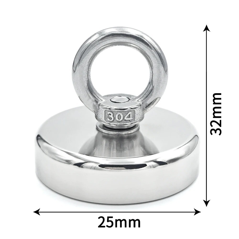 Neodymium Fishing Magnets Pulling Force Super Strong Round Rare Earth