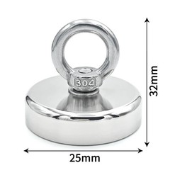 Neodymium Fishing Magnets Pulling Force Super Strong Round Rare Earth