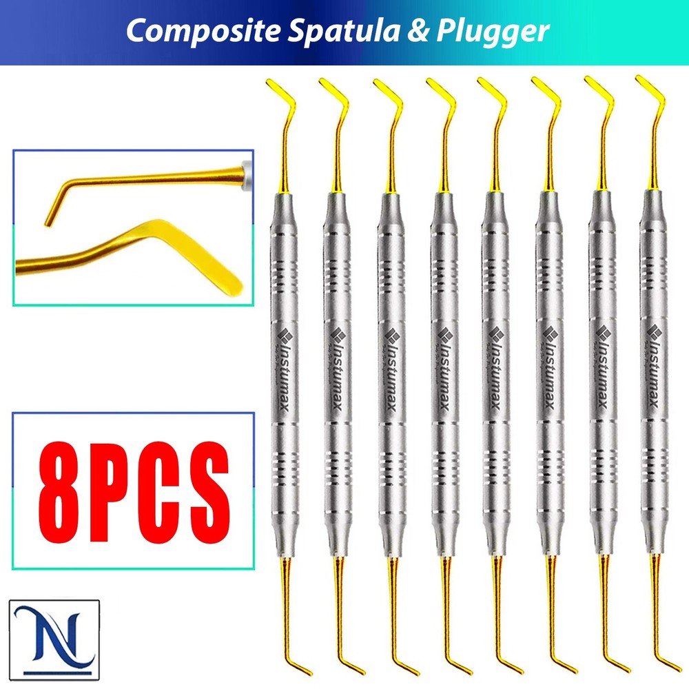 Dental Composite Filling Instruments Spatula & Plugger Titanium Colorful Tips