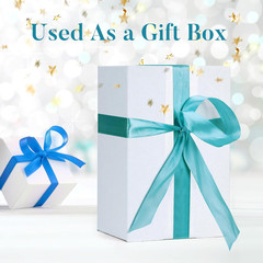 Shipping Boxes 6X6X6 Set of 6, White Corrugated Cardboard Box for Mailing Busine