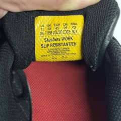 Skechers Work Relaxed Fit Nampa Slip Resistant Memory Foam Shoes Men’s 11 Black