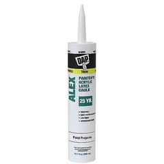 White Acrylic Latex Caulk 10.1 Oz Paintable Interior Exterior Wood Drywall