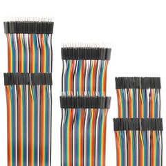 120pcs Assorted 15cm Breadboard Jumper Wires Multicolored Electronics Ribbon Kit