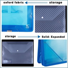 Eco-Friendly Plastic File Folders, Expanding Poly File Wallet, Transparent
