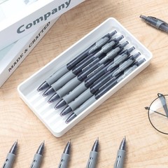 Bolígrafo de gel de tinta negra de 0,5 mm, punta fina, tinta gel gran capacidad