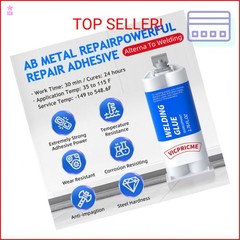 Metal Glue, Heavy‑Duty Metal‑to‑Metal Epoxy — Waterproof, Sandable, Paintable —