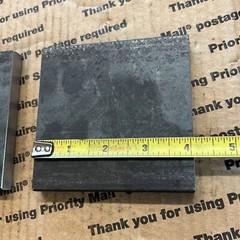 1/2″ FLAT STEEL 4″ x 4″ FLAT BAR A36 4 PIECES PRIME STOCK WELDING