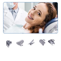 80pcs Tubos Bucales Individuales Ortodoncia Dental Roth Mbt 0.022 1st/2nd Molar