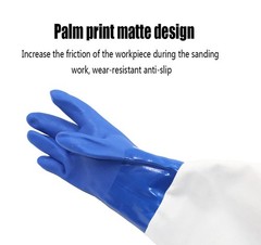 Protection Gloves Sandblasting 23.6″ XL 1 Pair for Sandblast Cabinets