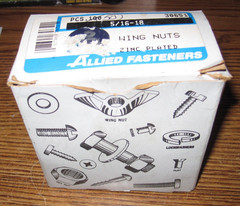 5/16-18 UNC Allied 30651 wing nut zinc plated steel nuts