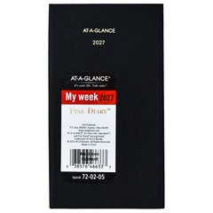 2026 At-A-Glance 72-02-05 Fine Diary Weekly Monthly Planner, 3 x 6″