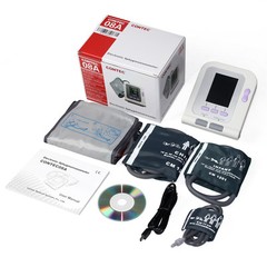 Digital Blood Pressure Monitor Arm Upper NIBP Meter Pulse Rate+4 Cuffs+Software