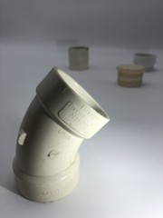 Nibco 1-1/2 inch PVC Lot 45-Degree Slip x Slip Elbow, Threaded Plug, & Coupler