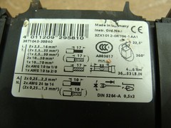 SIEMENS POWER CONTACTOR 3RT1045-3BB40 W/SURGE SUPPRESSOR SIEMENS 3RT1926-1BB00