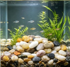 20 LB Mixed River Rocks, 0.3-0.5 Inches High Polished Pebbles for Indoor Plan…