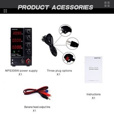 Adjustable DC 0-30V 60V 120V 6A 10A Power Supply Lab Variable Regulated Source