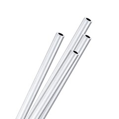 M METERXITY 4-Pack 250mm 6063 Aluminum 3mm ID x 5mm OD x L, Silver