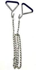 German Steel OB Apparatus Leg Catch Set 2 Handles Puller Hook and 1 Chain 60in