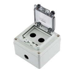 Indoor and outdoor waterproof button switch control box, plastic rain proof box