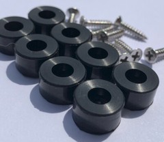 1/2″ DIA Silicone Rubber Bumpers Black White Clear Brown Stainless HIGH QUALITY