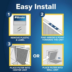 Filtrete 13.5X13.5X1 Ac Furnace Air Filter Merv 8 Mpr 700 Tough On Pollen Easy