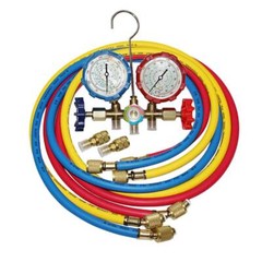 R410A R22 Manifold Gauge Set AC A/C 5FT Color Hose Air Conditioner HVAC 59” New