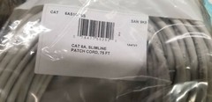 LEVITON 6AS10-75S 75ft CAT 6A Slimline Patch Cord NEW
