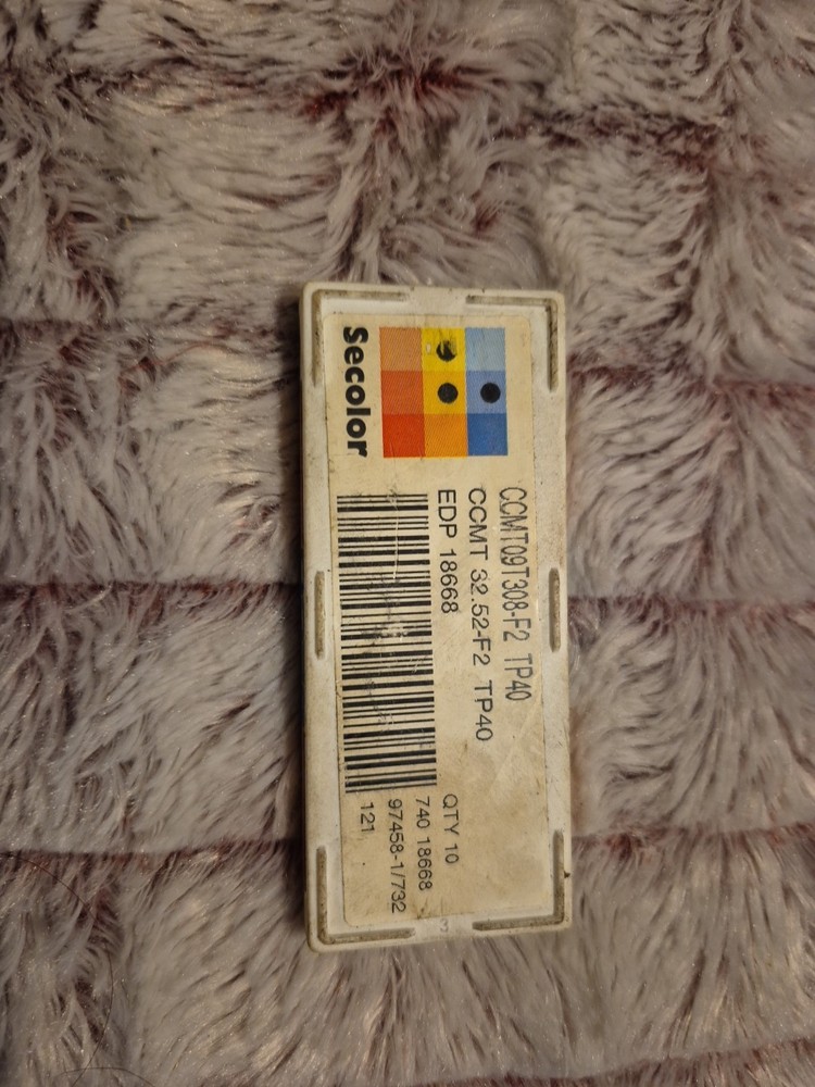 NEW SECOLOR SCMT09T308-F2 TP40 10 PCS