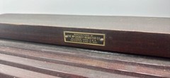 McCaskey Register Co. Antique Hotel Registry Roll Top File Chest