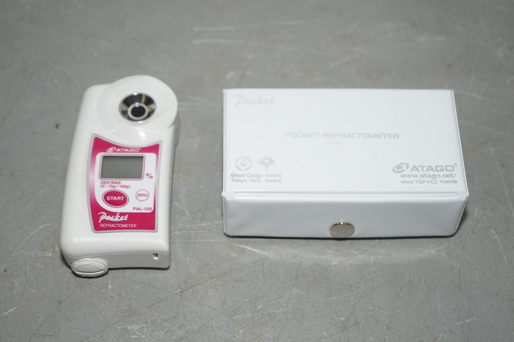 ^ ATAGO Digital Pocket Dextran Refractometer PAL-12S (2025 Calibrated) #X4708
