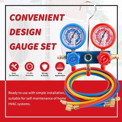 Rogvoc HVAC Manifold Gauge Set for R22/R410a/R134a 3 Way Mini