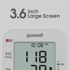 yuwell Blood Pressure Monitor, Large Upper Arm Large, White