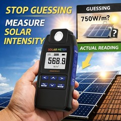 AH-SOL Solar Power Meter – High Precision Digital Solar Irradiance Meter for