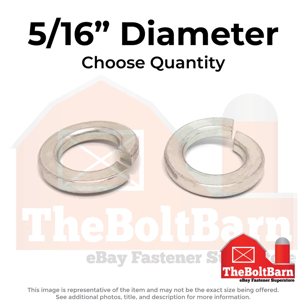 1/4″ Stainless Steel Split Lock Washers (Choose Qty)