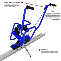 1.2HP Vibrating Concrete Power Screed Finish Engine Gas 4 Stroke 7ft Screed