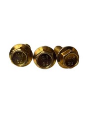 100 pcs M10-1.5×25 Hex Flange Frame Bolt Class 10.9 DIN 6921 Zinc Yellow