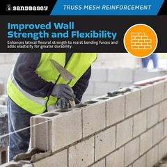 Sandbaggy 8 ft Truss Mesh Reinforcement – Hot Dipped Galvanized (8 ft L x 6″ W)