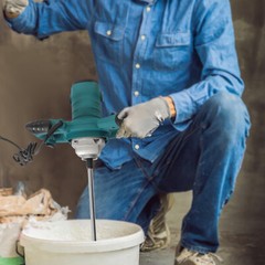 Cement Mixer 2100W Handheld Electric Concrete Mixer Portable Mortar Mixer 6 Gear