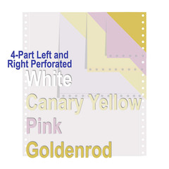 Continuous Computer Paper 9.5″ x 11″ Blank White 20 lb. 2400 Sheets