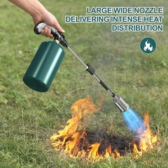 Propane Torch Weed Burner, Adjustable Flame Thrower with Detachable Handle, Blow