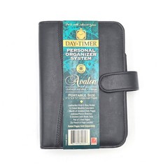 Day-Timer Avalon Personal Organizer Black 1990s New 6-Ring Portable Planner