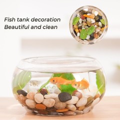 20 LB Mixed River Rocks, 0.3-0.5 Inches High Polished Pebbles for Indoor Plan…