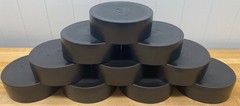 ( 100 ea. )ALLIANCE PLASTICS CLOSED END 6″ PIPE CAPS. RRC-6. POST CAP , PET BOWL
