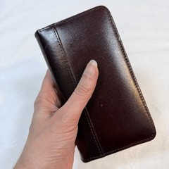 Vintage Protocol Burgundy Faux Leather Planner x Pocket Organizer 3.75×6.75
