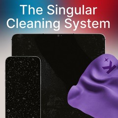 Koala Lens Cleaning Cloth | Japanese Microfiber | 3 Pack (XL), Purple / Blue