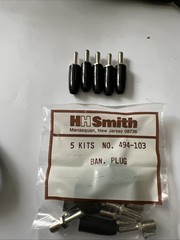 HH SMITH 494-103 BLACK BANANA PLUG 5 PCS KIT NEW IN PACKAGE 30 DAY RETURNS