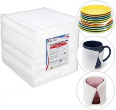 100 Foam Wrap Cushioning Sheets 12x12x1/16 packing materials for fragile items