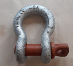 Columbus McKinnon M650G – Shackle- Screw Pin -Galvanized -Size 1/2″ WLL 3 ton