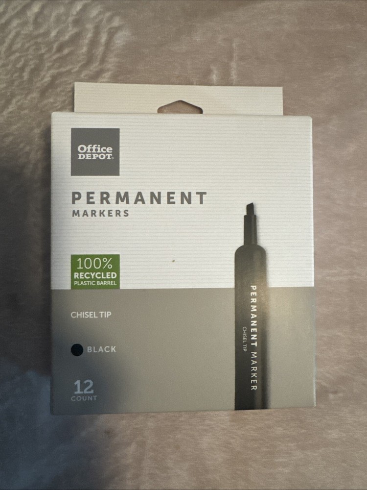 Permanent Markers Office Depot Permanent Markers Color BLACK 12 Count